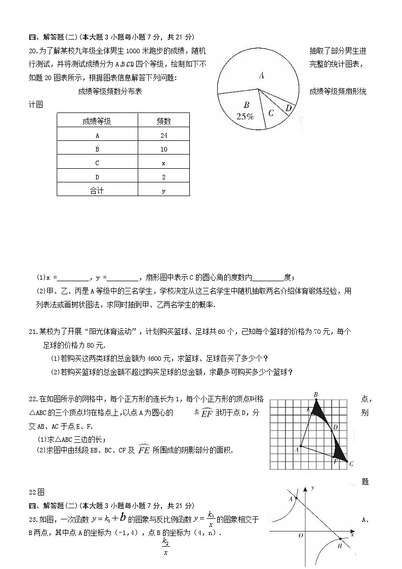 2019广东省中考数学试题（word版，含手写图片版答案）03