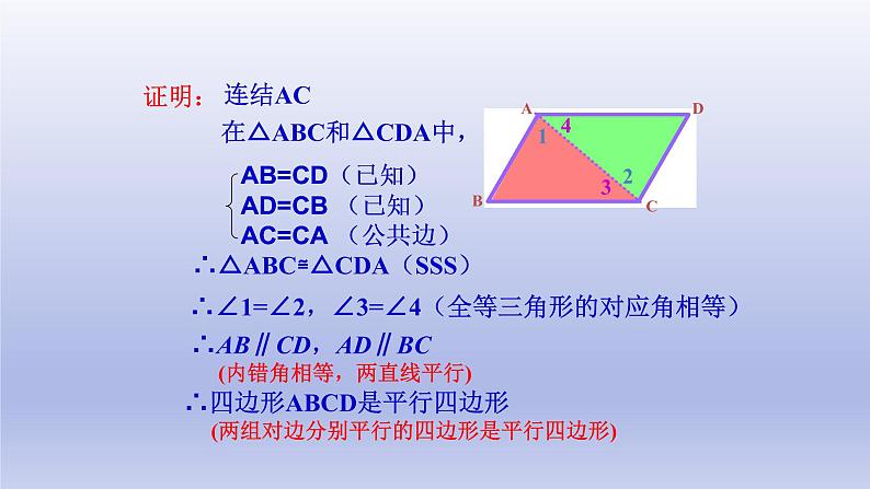 八年级下数学课件：18-1-2 平行四边形的判定  （共20张PPT）1_人教新课标第8页