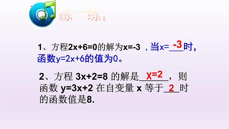 八年级下数学课件：19-2-3 一次函数与方程、不等式  （共23张PPT）_人教新课标08