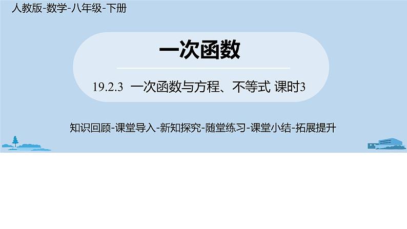 人教版八年级数学下册 19.2.3一次函数与方程、不等式课时3 ppt课件01