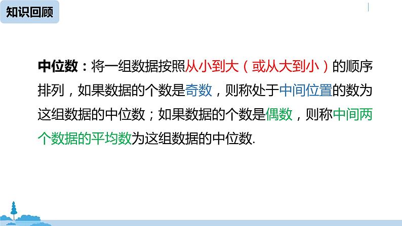 人教版八年级数学下册 20.1.2中位数和众数课时2 ppt课件02