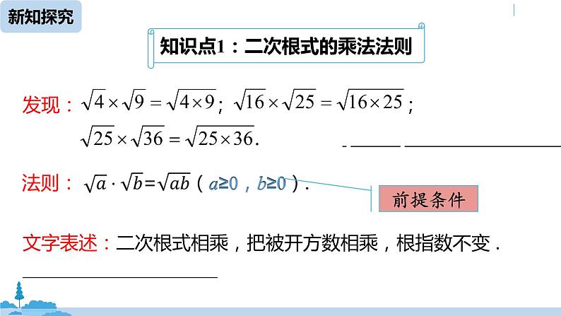 人教版八年级数学下册 16.2二次根式的乘除课时1 ppt课件08