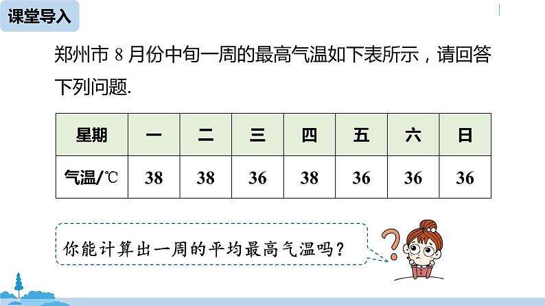 人教版八年级数学下册 20.1.1平均数课时1 ppt课件03