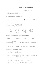 人教版七年级下册8.1 二元一次方程组精品单元测试精练