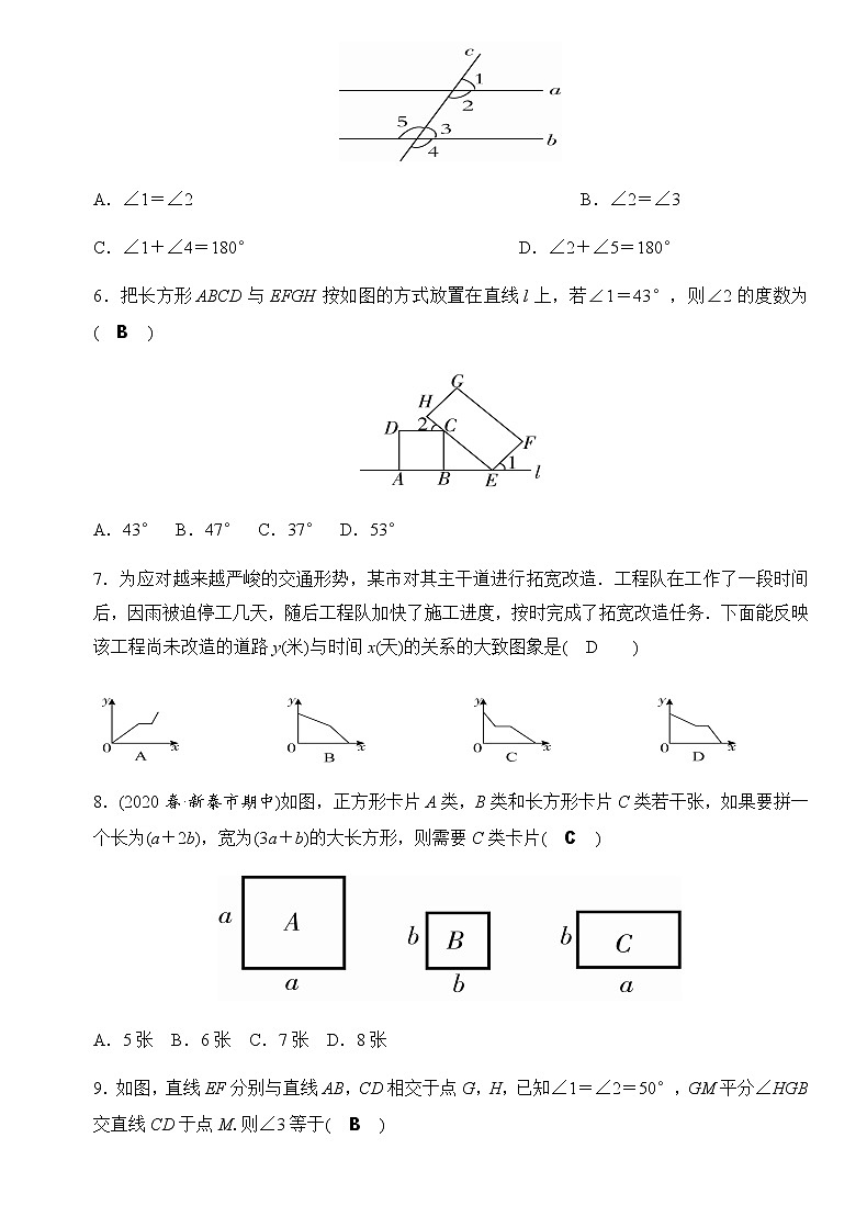 2020---2021学年北师大版七年级数学下册  期中综合测试卷02