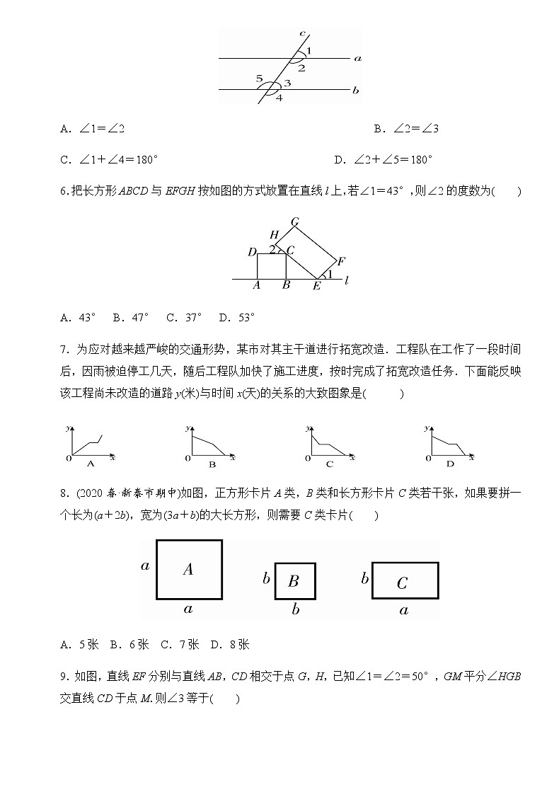 2020---2021学年北师大版七年级数学下册  期中综合测试卷02