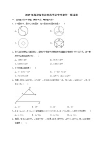 2019年福建省龙岩市武平县中考数学一模试卷（含答案解析）