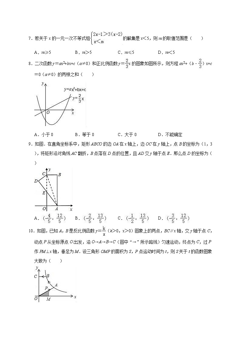 2019年河南省信阳市淮滨县中考数学一模试卷（含答案解析）第2页