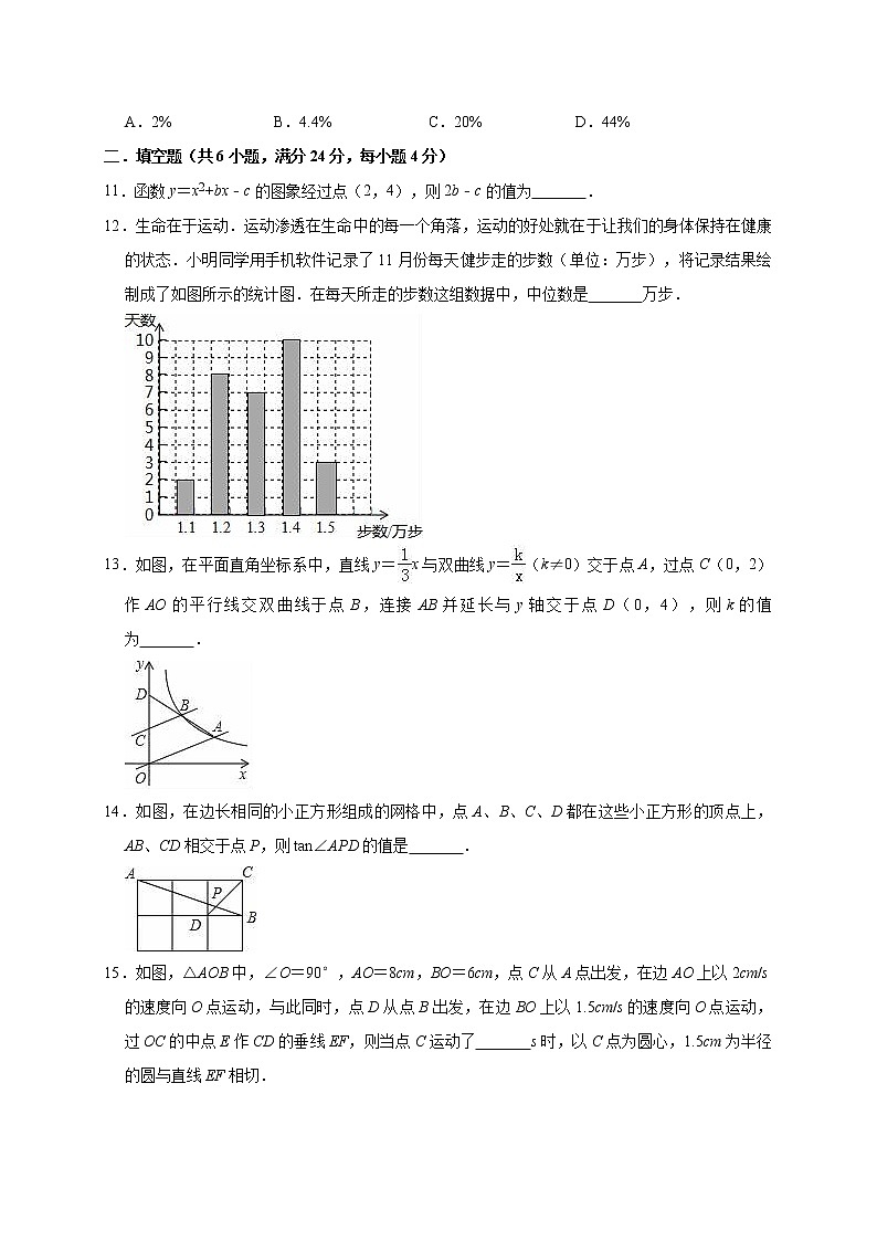2019年浙江省杭州市余杭区中考数学模拟试卷（含答案解析）03