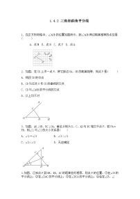 初中数学北师大版八年级下册4 角平分线精品精练