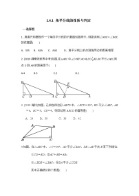 初中数学北师大版八年级下册4 角平分线优秀综合训练题