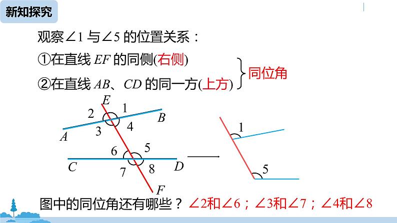 人教版七年级数学下册 5.1.3同位角、内错角、同旁内角 课件06