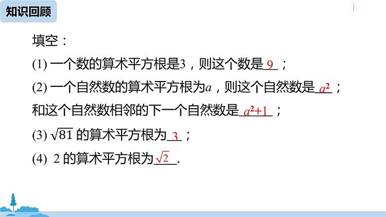 人教版七年级数学下册 6.1平方根课时2 课件02