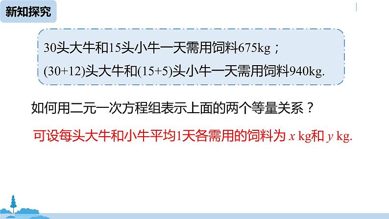 人教版七年级数学下册 8.3实际问题与二元一次方程组课时107