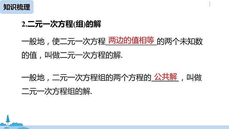 人教版七年级数学下册 第8章二元一次方程组小结课时1 课件07