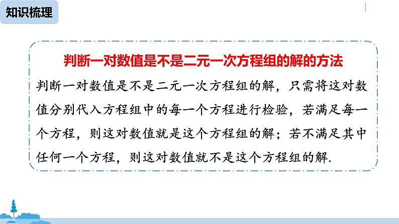 人教版七年级数学下册 第8章二元一次方程组小结课时1 课件08