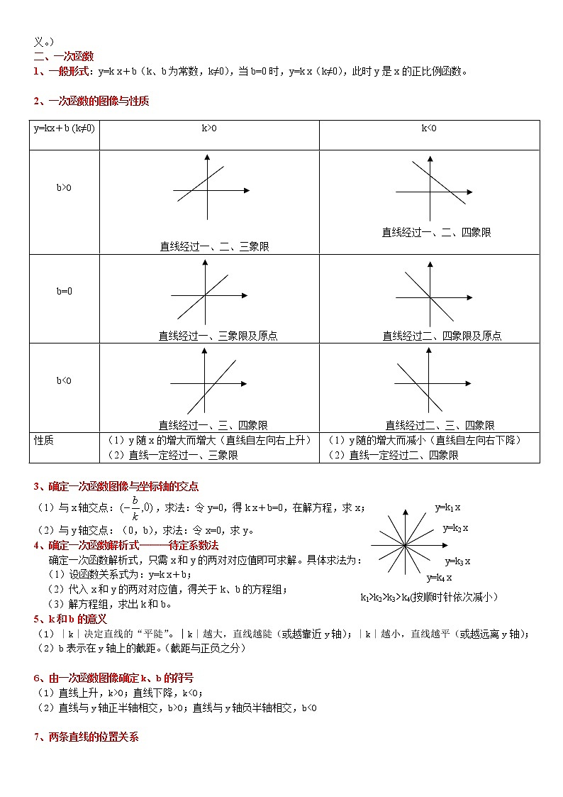 沪科版八年级数学（上册）复习要点02