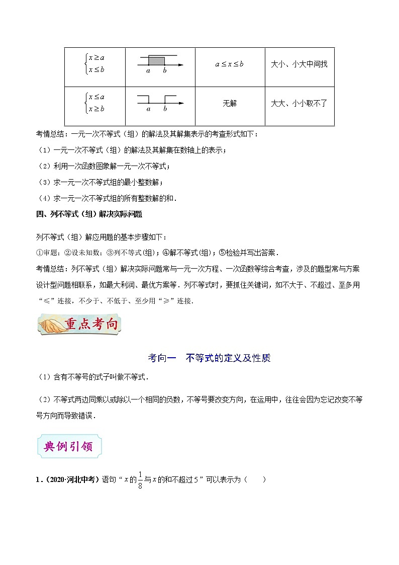 考点07 不等式与不等式组-备战2021年中考数学考点一遍过（含答案解析）试卷03