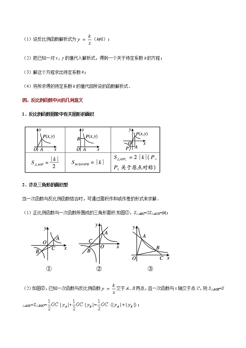 考点10 反比例函数-备战2021年中考数学考点一遍过（含答案解析）试卷03