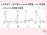2019秋八年级数学上册第12章一次函数12-2一次函数第7课时一次函数与一元一次方程、一元一次不等式习题课件（新版）沪科版
