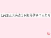 2019秋八年级数学上册第14章全等三角形14-2三角形全等的判定2两角及其夹边分别相等的两个三角形习题课件（新版）沪科版