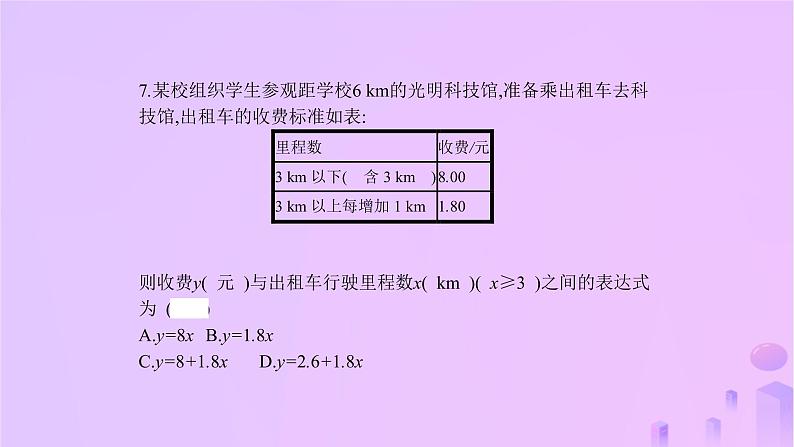 八年级上数学课件第12章一次函数12-1函数第2课时函数的表示方法_列表法和解析法课件新版沪科版_沪科版08