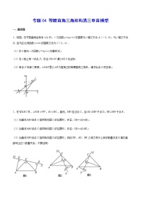 中考数学几何模型加强版 模型04 等腰直角三角形构造三垂直模型