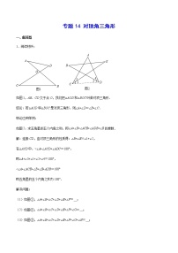 中考数学几何模型加强版 模型14 对顶角三角形