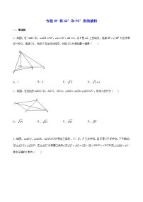 中考数学几何模型加强版 模型09 有60°和90°角的旋转