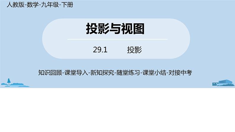 人教版九年级数学下册 29.1 投影 第二课时(PP课件）01