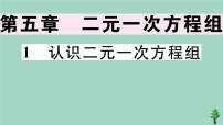 初中数学北师大版八年级上册1 认识二元一次方程组完美版作业ppt课件