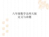八年级上册数学课件《定义与命题》 (5)_北师大版