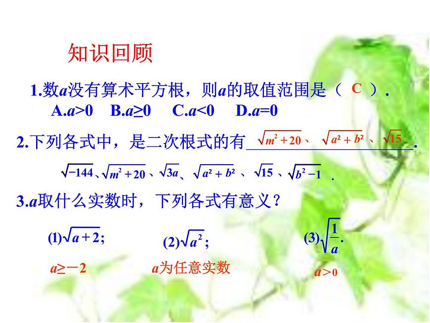 八年级上册数学课件《二次根式》  (10)_北师大版第1页