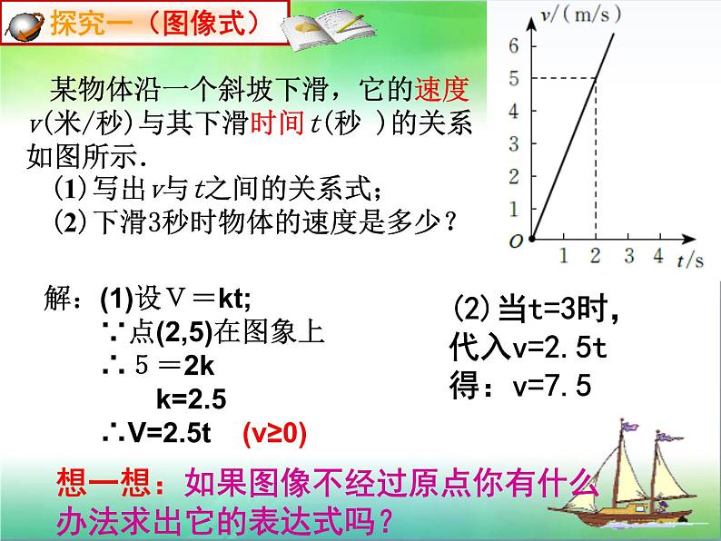 八年级上册数学课件《根据一次函数的图像确定解析式》 (9)_北师大版第3页