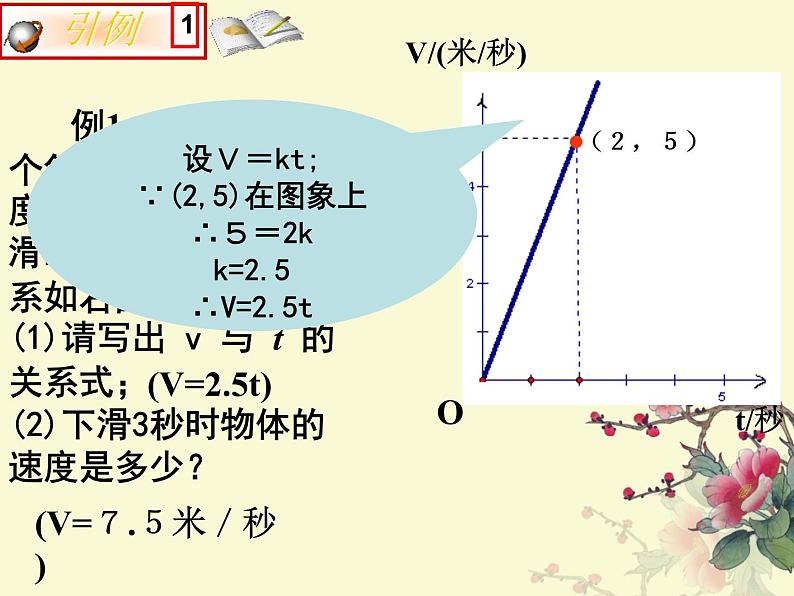 八年级上册数学课件《根据一次函数的图像确定解析式》 (8)_北师大版第4页