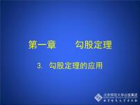 初中数学第一章 勾股定理3 勾股定理的应用精品ppt课件