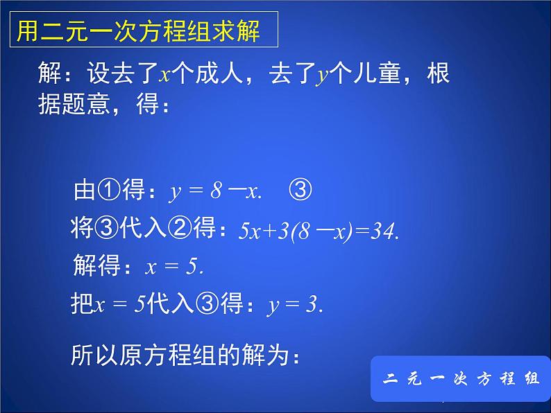 八年级上册数学课件《求解二元一次方程组》 (1)_北师大版第5页