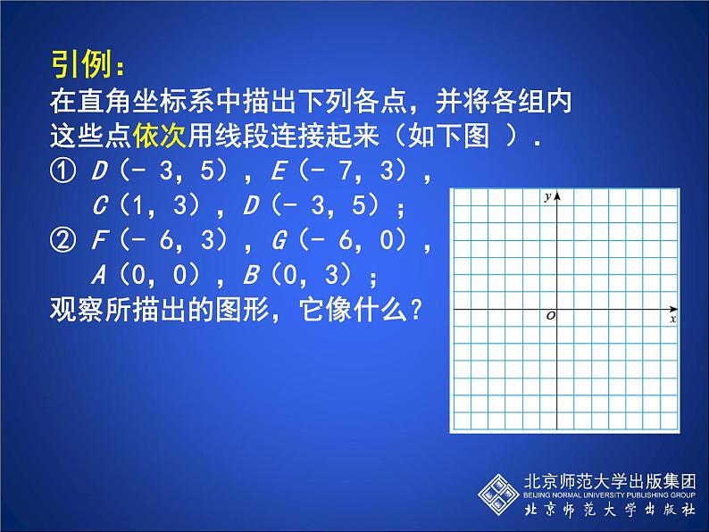 八年级上册数学课件《平面直角坐标系中特殊点的横纵坐标关系》(8)_北师大版第2页