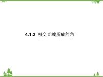 湘教版七年级下册4.1.2相交直线所成的角优质课课件ppt