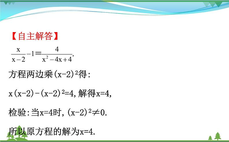 中考数学全程复习方略  第7讲  分式方程  课件第6页