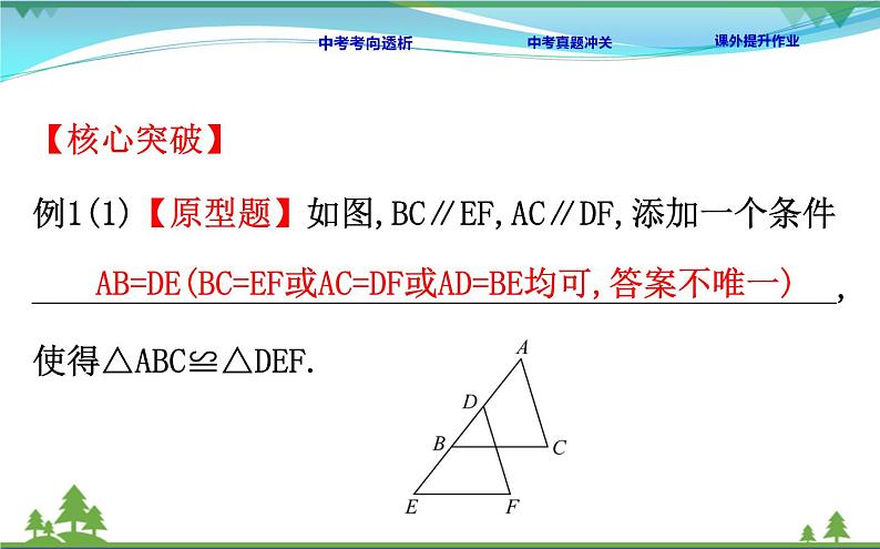 中考数学全程复习方略  第17讲  全等三角形  课件07