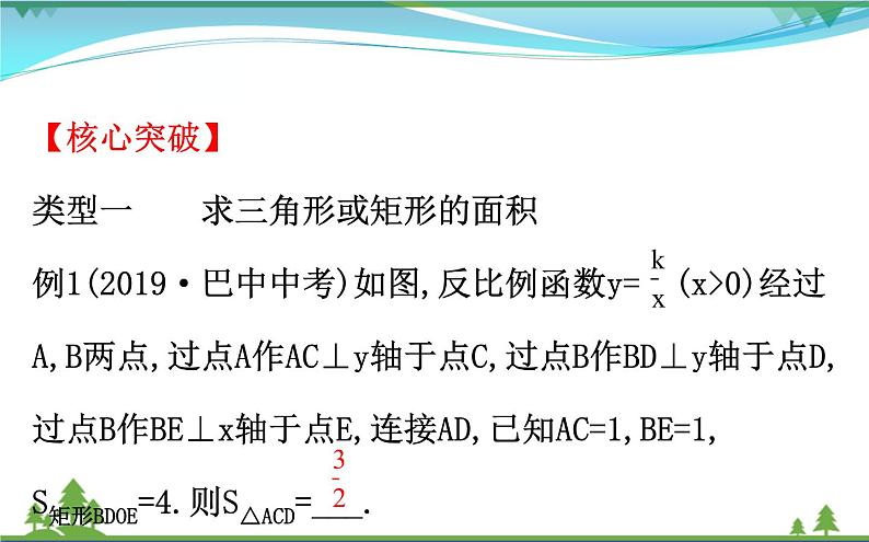 中考数学全程复习方略  微专题二  反比例函数中k的几何意义  课件06