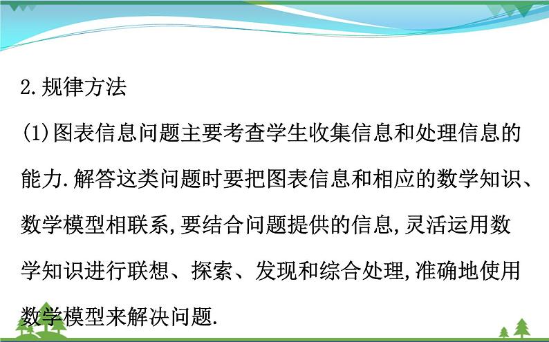 中考数学全程复习方略  专题复习突破篇二  图表信息问题  课件03