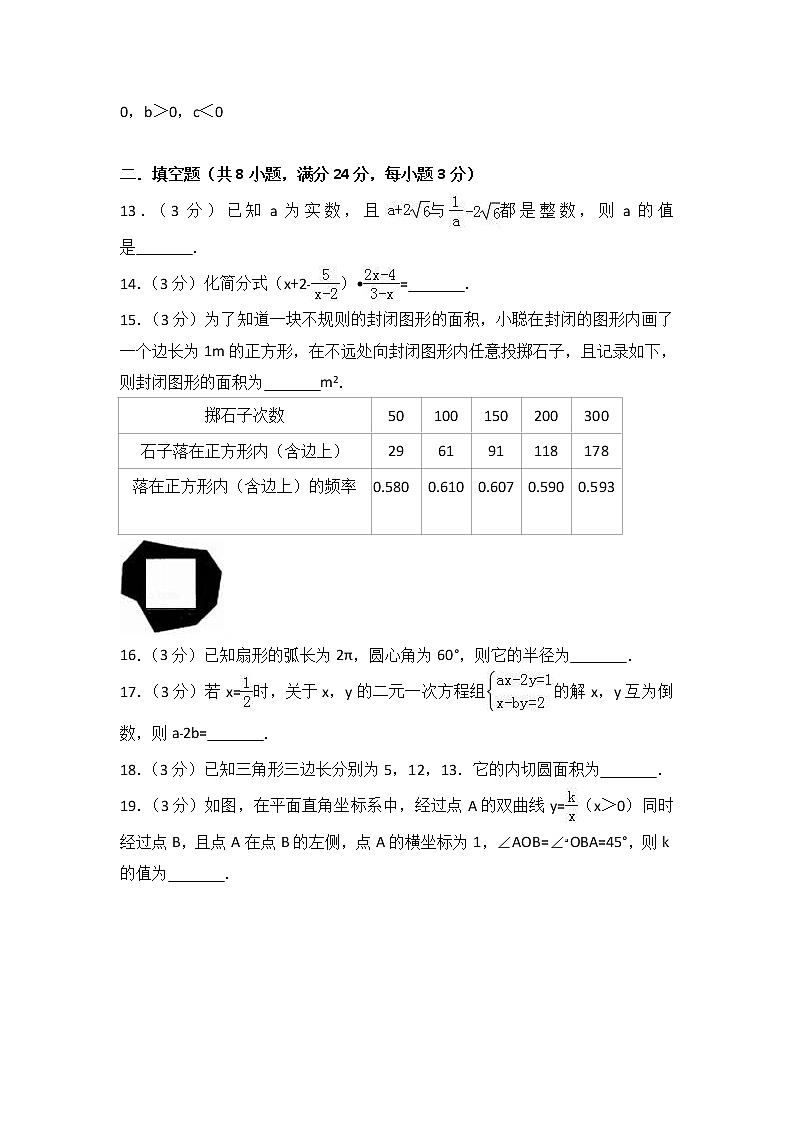 内蒙古包头市东河区中考模拟卷03