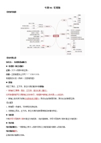 专题01 有理数（知识点串讲）-2021年中考数学一轮复习精讲+热考题型