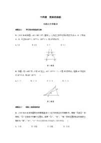 中考数学专题复习  第十四讲 图形的相似测试题(含解析)