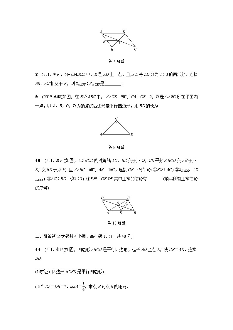 中考冲刺集训--平行四边形与多边形测试题(含解析)03
