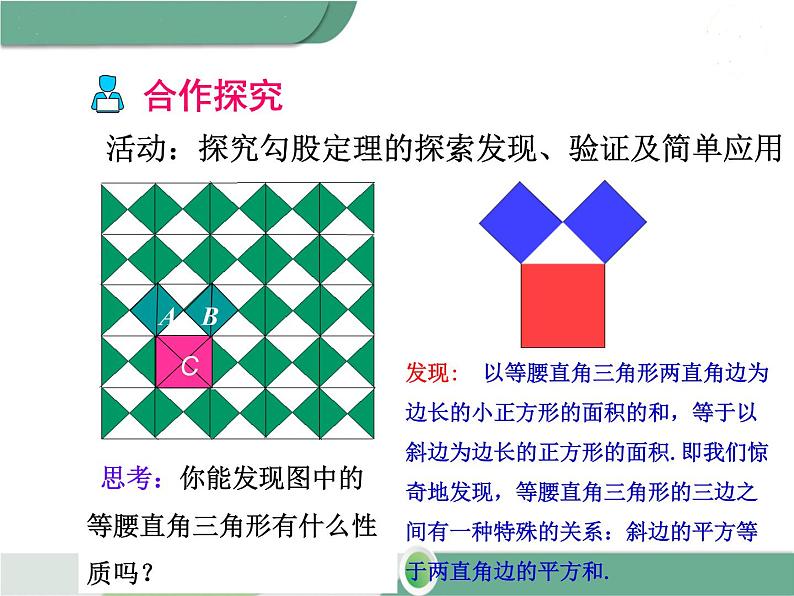 八年级下册数学：第17章 勾股定理17.1 第1课时 勾股定理(2)ppt课件第4页