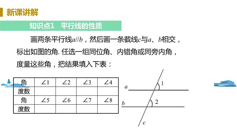 北师大版七年级数学下册 2.3.1  平行线的性质（PPT课件+教案）04