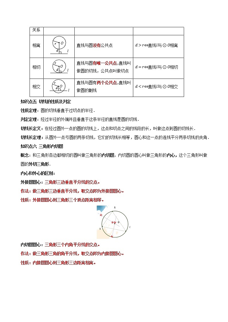 专题31  点、直线、圆的位置关系（知识点串讲）解析卷 中考数学复习第3页